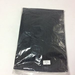 New Travel Unisex Apron Black Pinstriped One Size